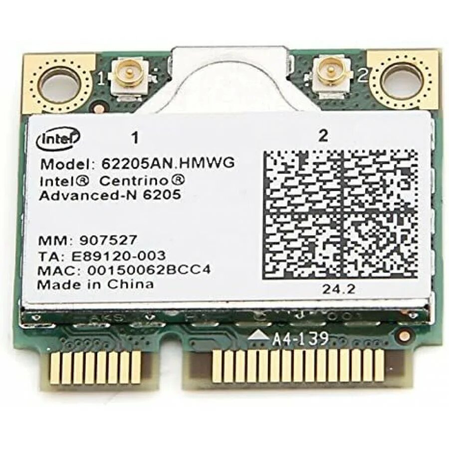 Intel centrino advanced n. Intel(r) centrino(r) advanced-n 6205. intel mini pci-e. intel centrino advanced-n 6200. intel 6205.