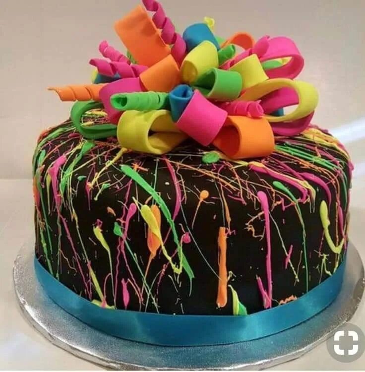Цветное день рождения. Торт с днем рождения!. Красивые торты на день рождения. Яркий торт на день рождения. Необычные яркие торты.