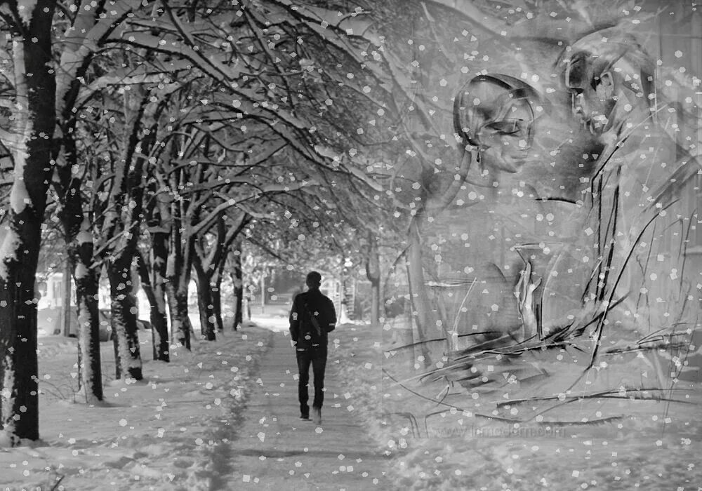 Тем кто идет по зимнему. Зимнее расставание. Снег расставание. Зима любовь грусть. Мужчина зимой идет снег.