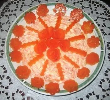Салат оранжевое чудо из моркови