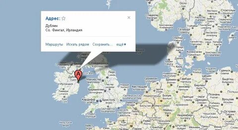 Дублин ирландия на карте