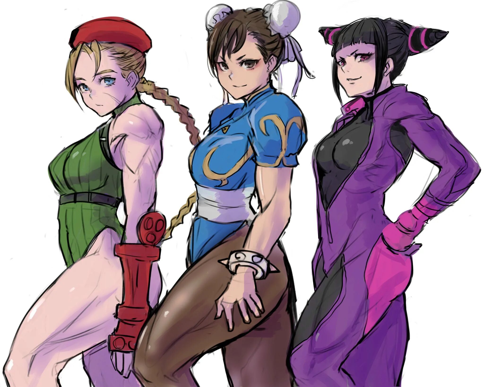 Chun r34. Cammy Street Fighter 6 Чун ли. Чун ли и Камми. Juri Han из Street Fighter. Street Fighter Кэмми и Чун ли.