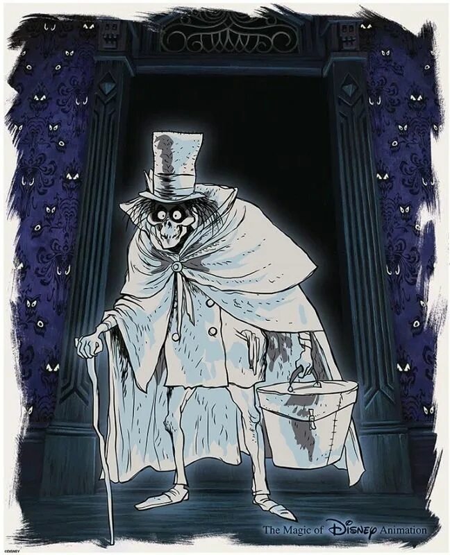 Привидения дисней. Haunted mansion дисней. викторианский призрак. призрак в цилиндре.