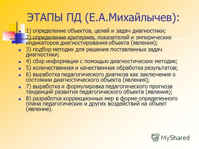 цели и задачи диагностической работы