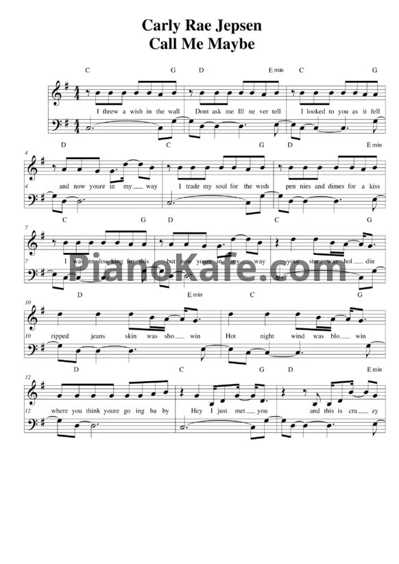 Sufjan stevens ноты для фортепиано. Ноты песни call me maybe. Call me maybe ноты для фортепиано. Why'd you only call me when you're high ноты для фортепиано. Don't call me" ноты.