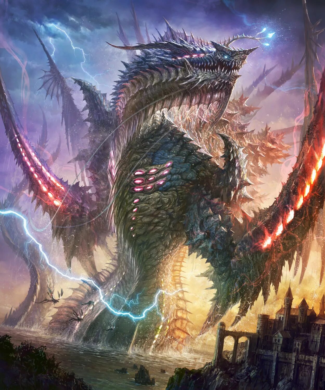 Самое могущественное существо. Император драконов Эймс. Исполинский дракон Левиафан. Огромный дракон. Красивый дракон.