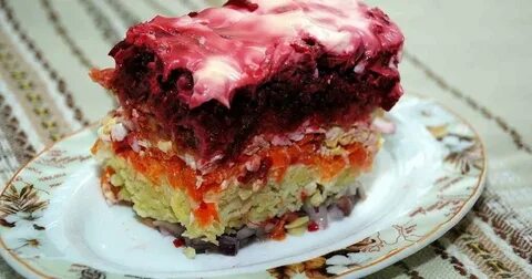 Под шубой с яблоком слои