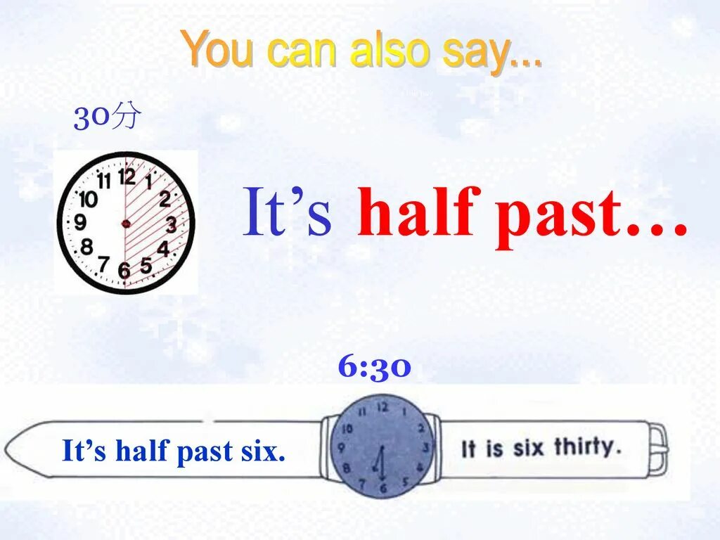 At 6 o clock they