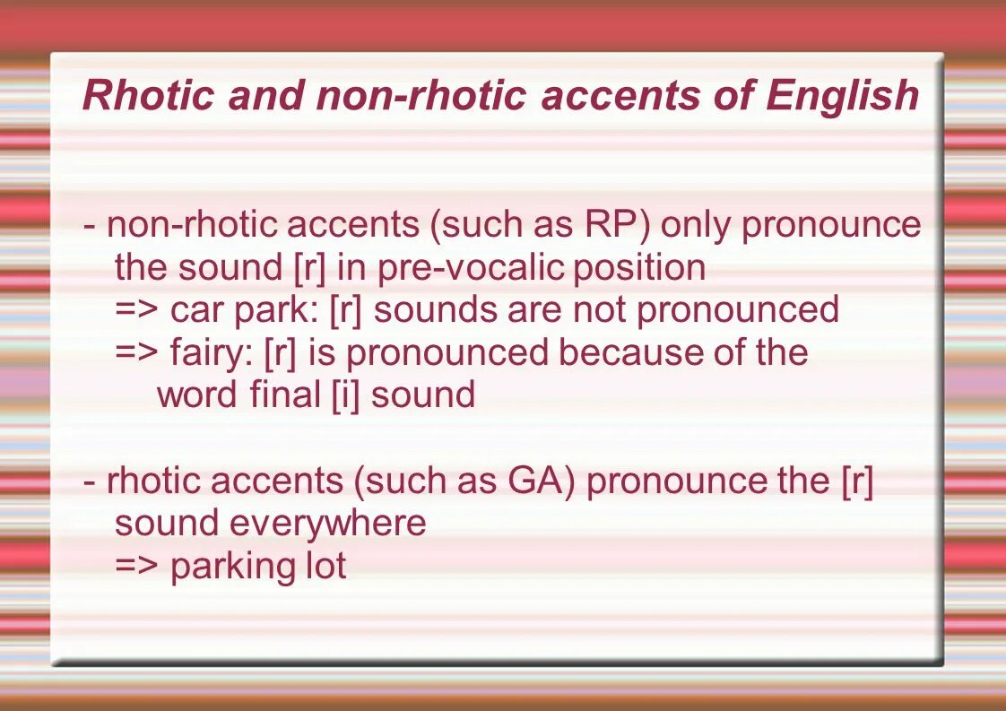 Linking r is. Non-rhotic. non rhotic accent. rhotic vs non rhotic. linking r and intrusive r.