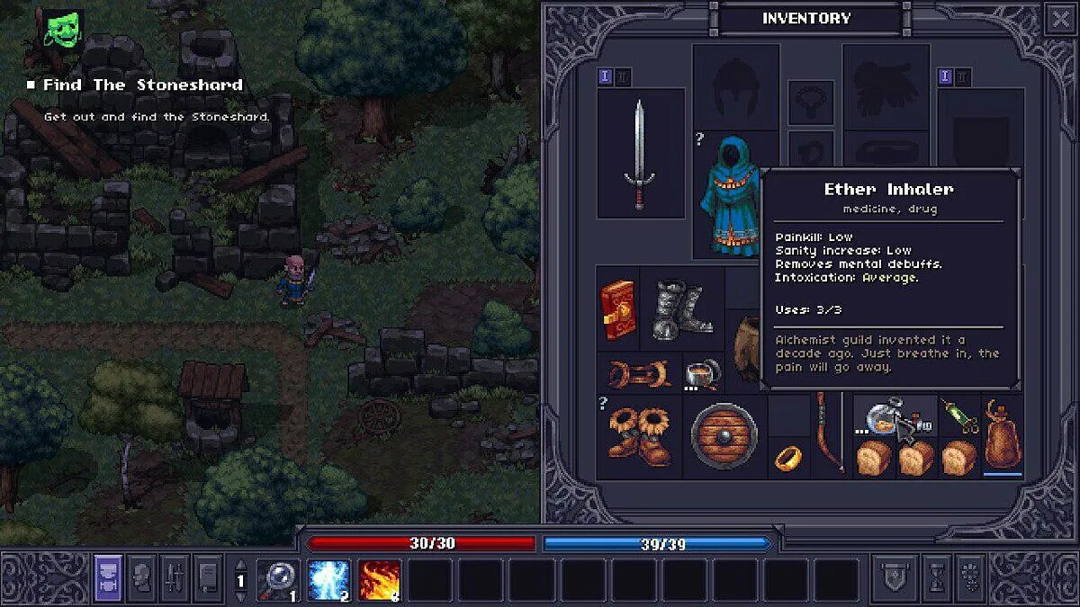 Рогалик Stoneshard. Игра stonasherd. Roguelike игры. Stoneshard инвентарь.