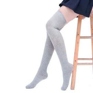 Winter Warm Women Knit Crochet Soft Thigh-High Thick Stockings Long Socks.