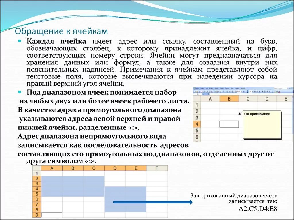 Как можно обратиться к ячейке