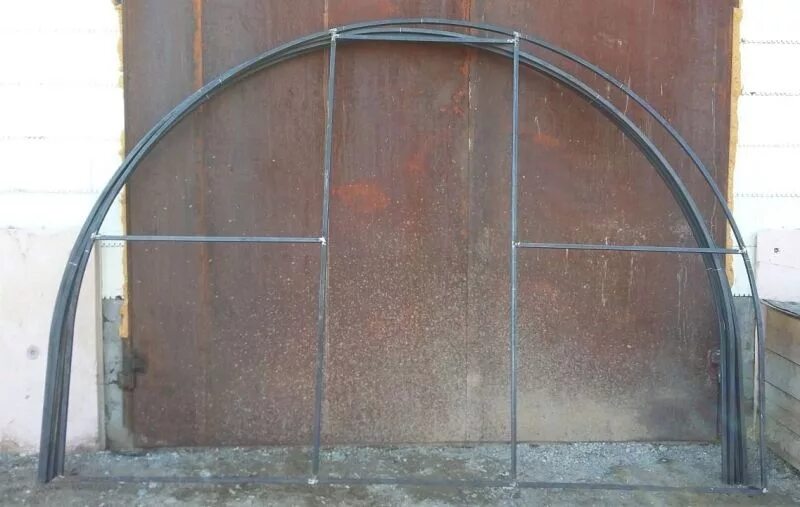 дуги для теплицы из профильной трубы. двойная дуга! (квадратная труба 20*20)/ из 5ти. дуги из профильной трубы. каркас теплицы "люкс" 3*4м. дуги для парника металлические 3 метра.