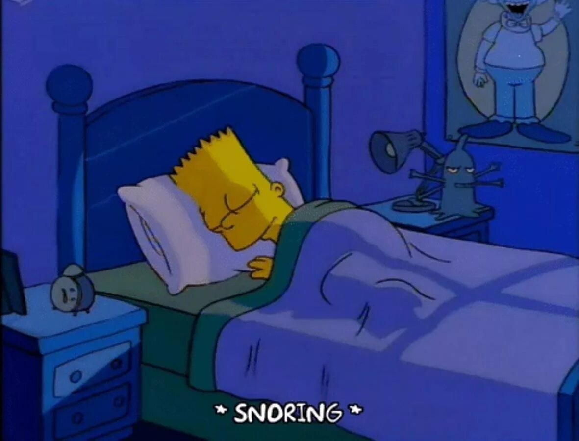 Очень поздно ложусь спать. Сонный барт симпсон. Спящий барт симпсон. Гомер симпсон и барт в кровати. Барт симпсон на диване.