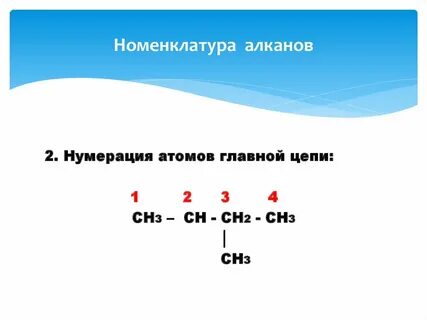 Нумерация атомов