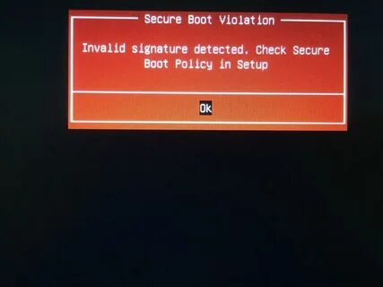 Security boot policy