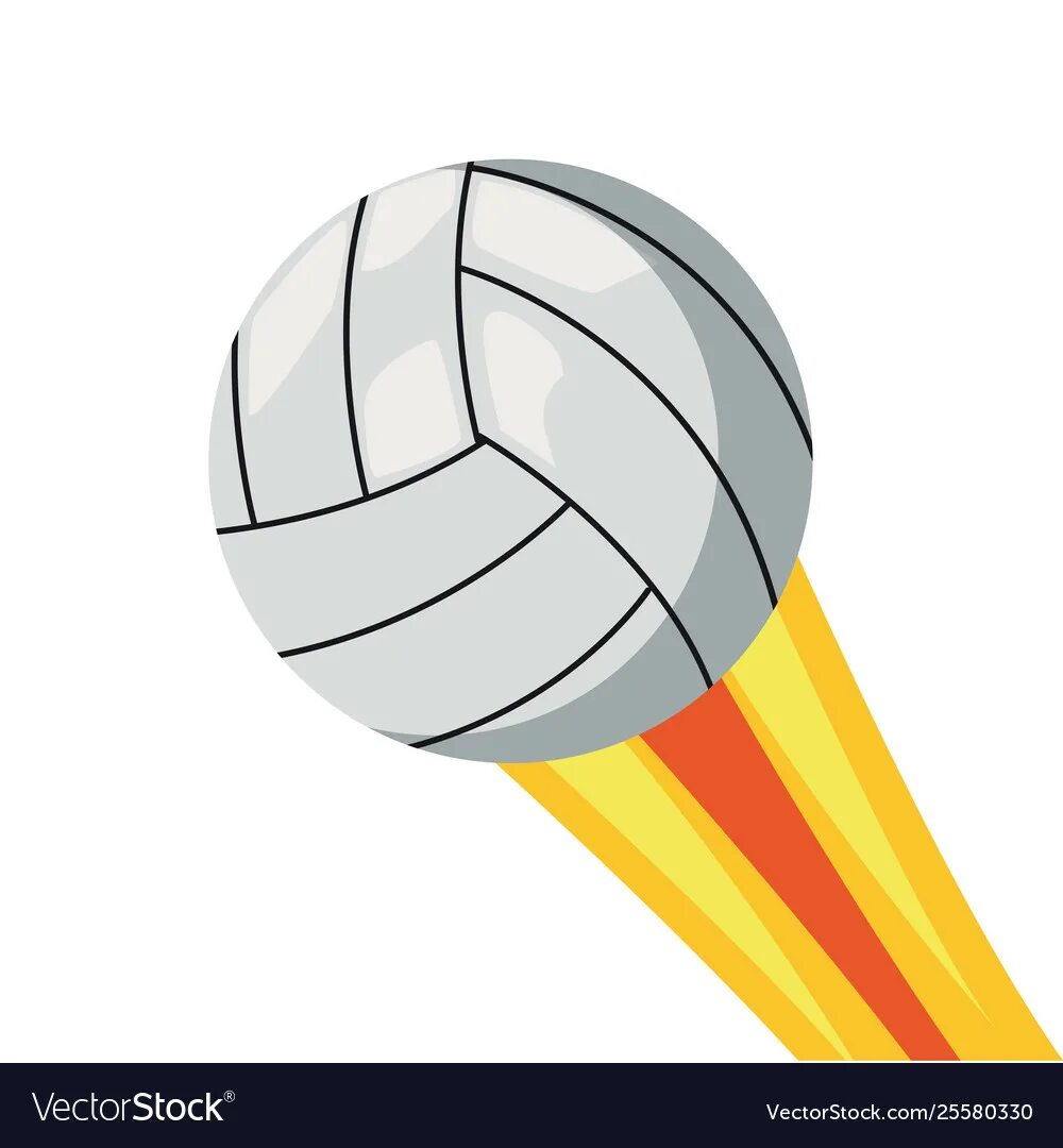 Мяч летящий вниз. Волейбольный мяч и сетка. flying ball illustration.