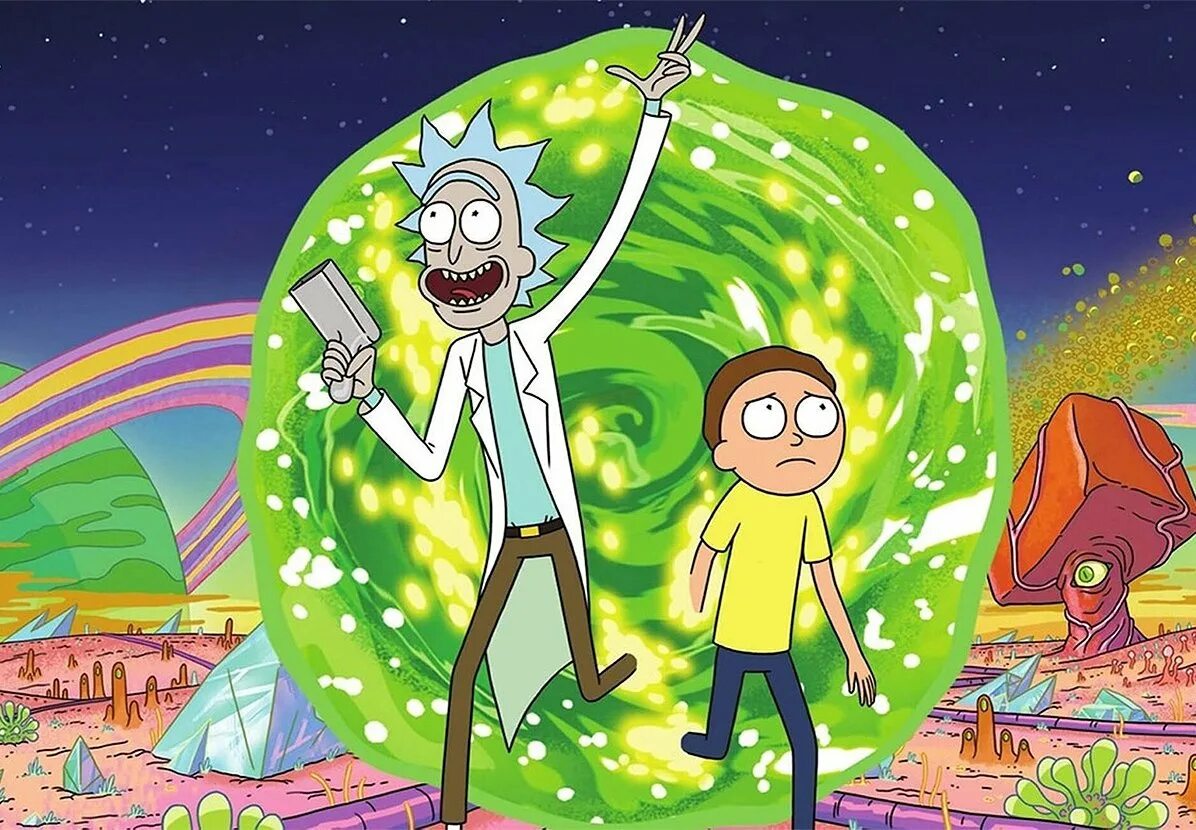 Rick and Morty игра. Рик и Морти Постер.