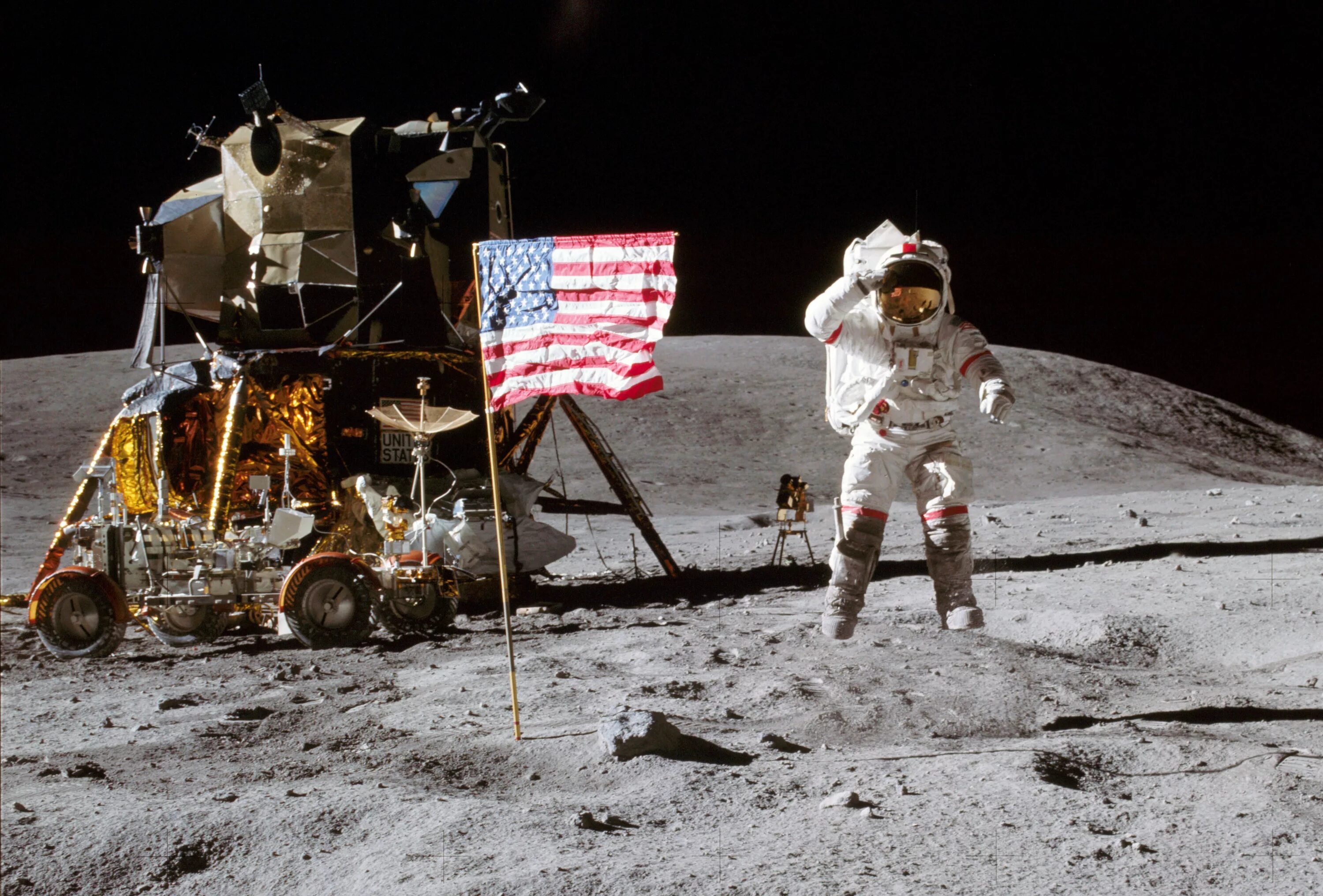 Armstrong on the moon