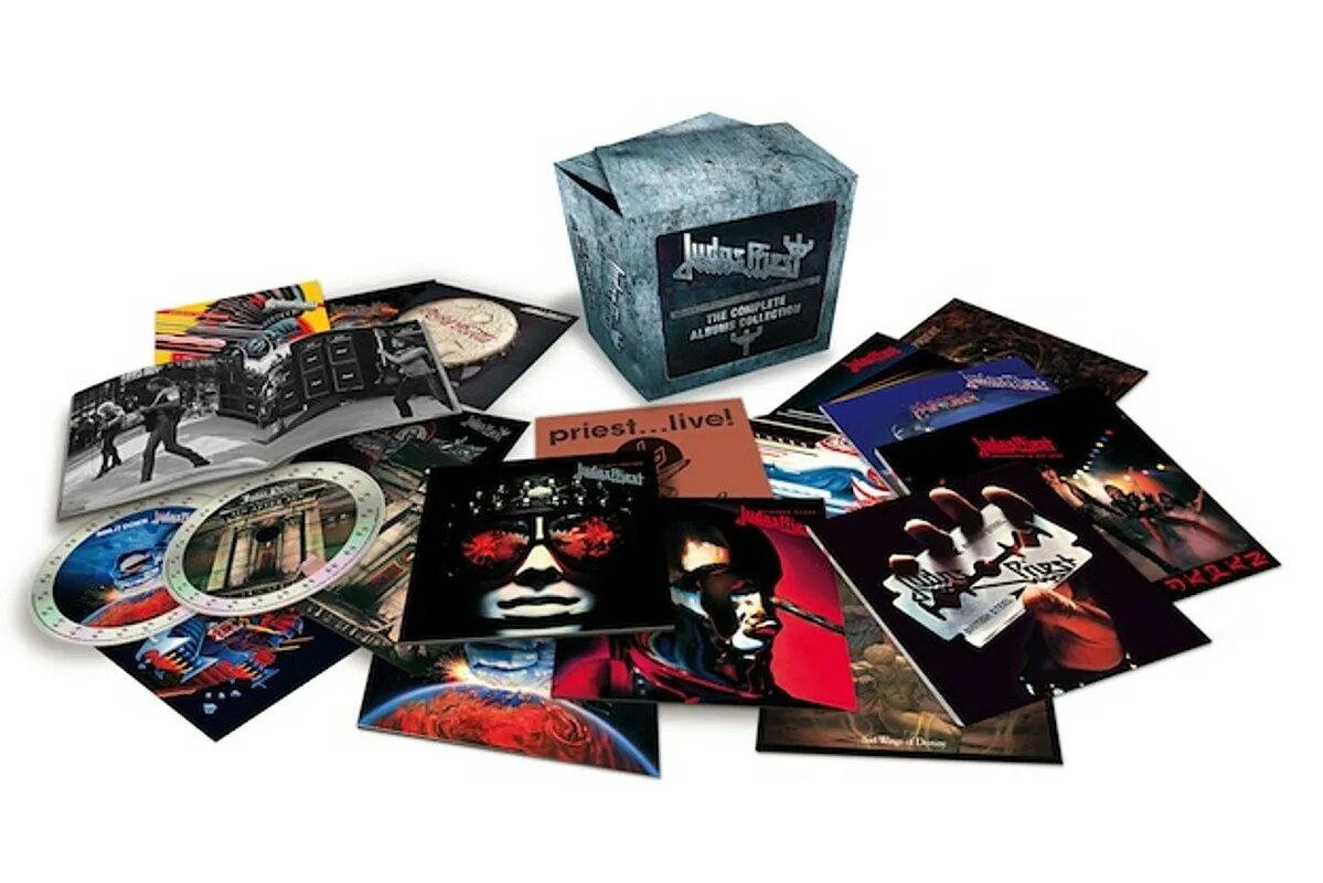 Judas Priest Remastered Box Set. Iron Maiden 15 CD Box Set. Judas Priest Box Set. Judas Priest. The complete albums collection.