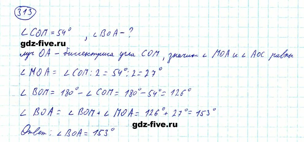 Математика 5 класс номер 6.313