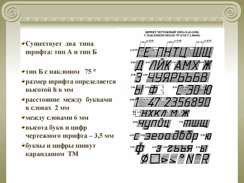 2 класса шрифтов. Чертежный шрифт типа б с наклоном 75. Шрифт Тип б с наклоном 75 Размеры. Чертежный шрифт Тип а с наклоном. Шрифт типа а с наклоном.