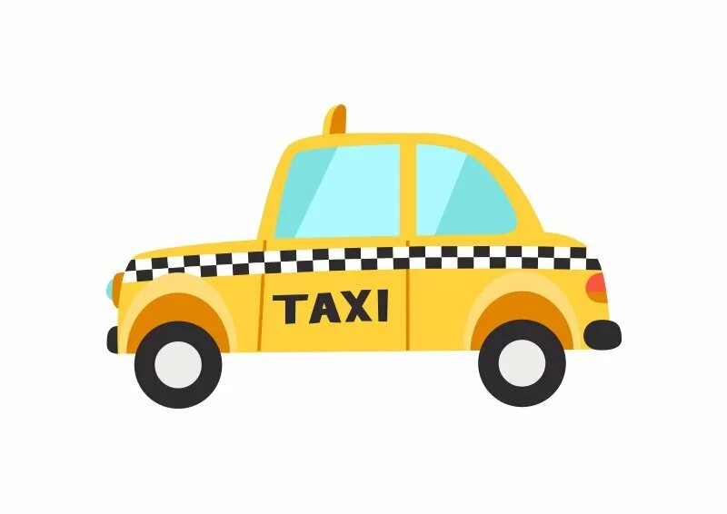 Мультяшная машинка такси. Такси иллюстрация. Такси рисунок. Машина такси вектор.