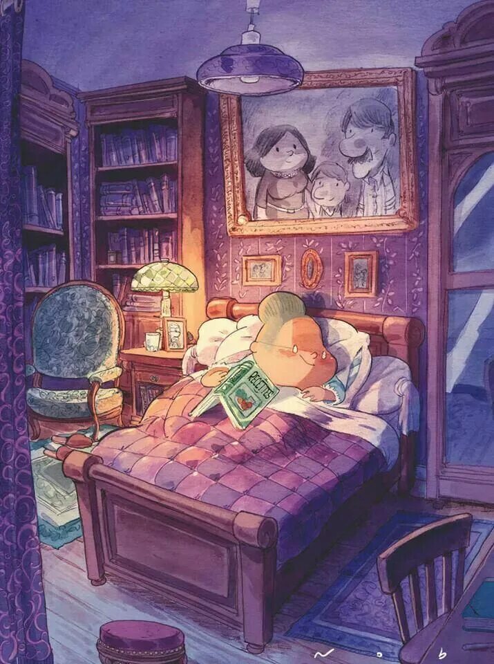 Сон в доме на улице. Уютные иллюстрации. Уютных снов. Уютной ночи. Уютные книжные иллюстрации.