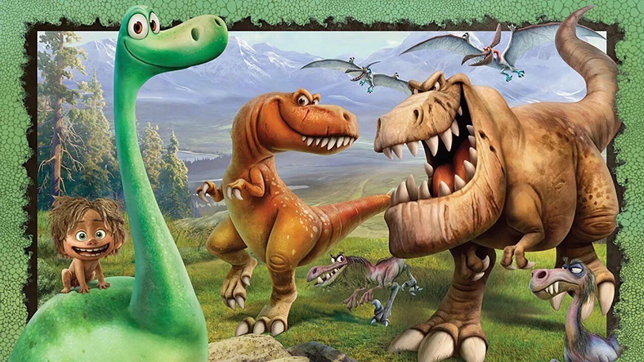 Включи динозавры человек. Хороший динозавр Тираннозавр Рамзи. Динозавры картинки. Динозавры для детей. Открытка с динозавром.