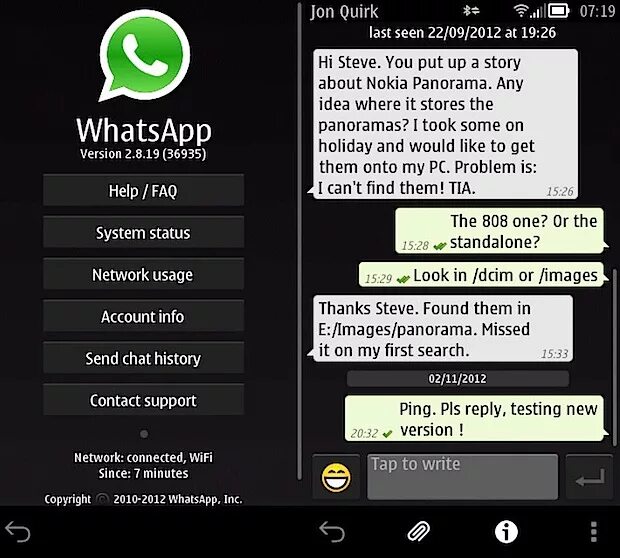 Ватсап для андроид 4.4 2. Ватсап 2012. whatsapp symbian. интерфейс ватсап в 2012. ватсап для симбиан нокиа.