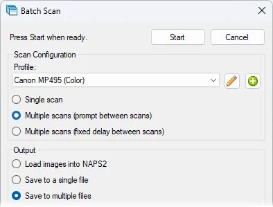 Naps2 scan