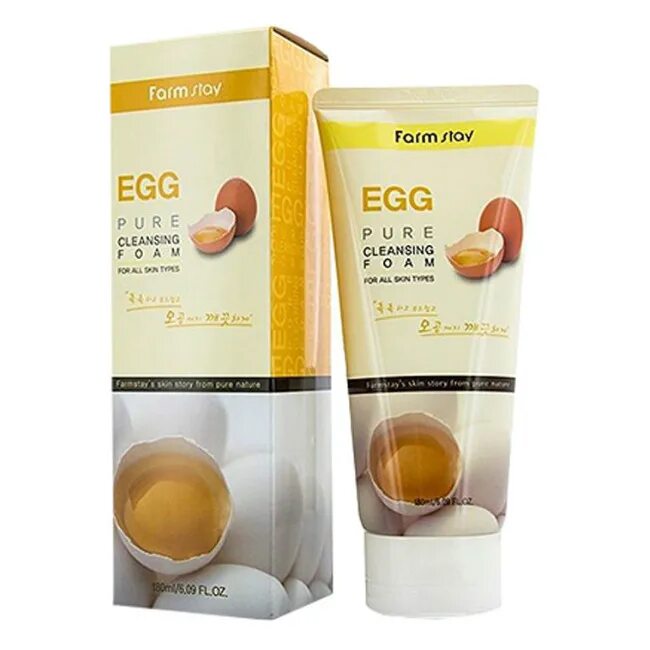 Farmstay cleansing foam. [Farmstay] Egg Pure Cleansing Foam 180ml пенка для умывания с яйцом. [Farmstay] Farmstay Pure Cleansing Foam # Egg [Farm stay]. Farmstay Egg Pure Cleansing Foam 180 мл. Farm stay пенка для умывания Egg 180ml.