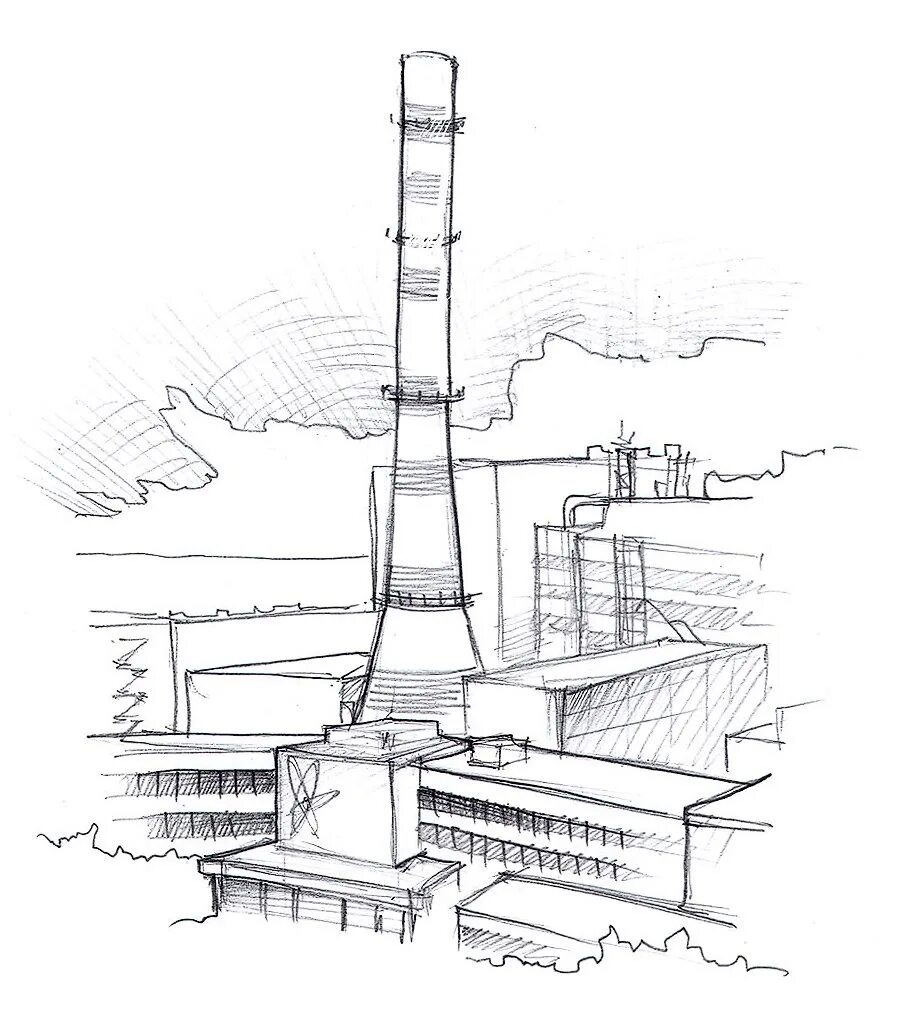 Рисунок чернобыльской аэс. ТЭЦ Чернобыль. Нарисова 4 энэрго блок Чернобыль. ТЭЦ ЧАЭС. Атомная электростанция Чернобыль рисунок.