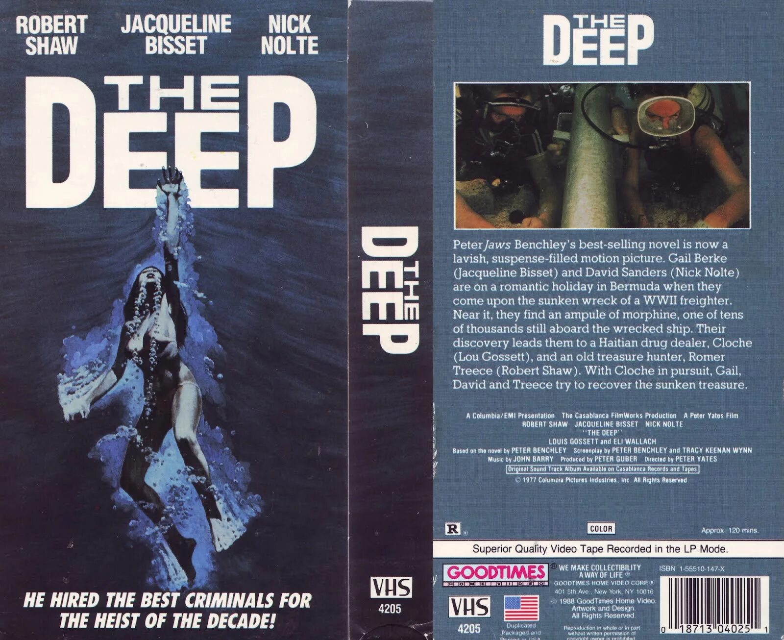 Deep movie. Постер the Deep 1977.