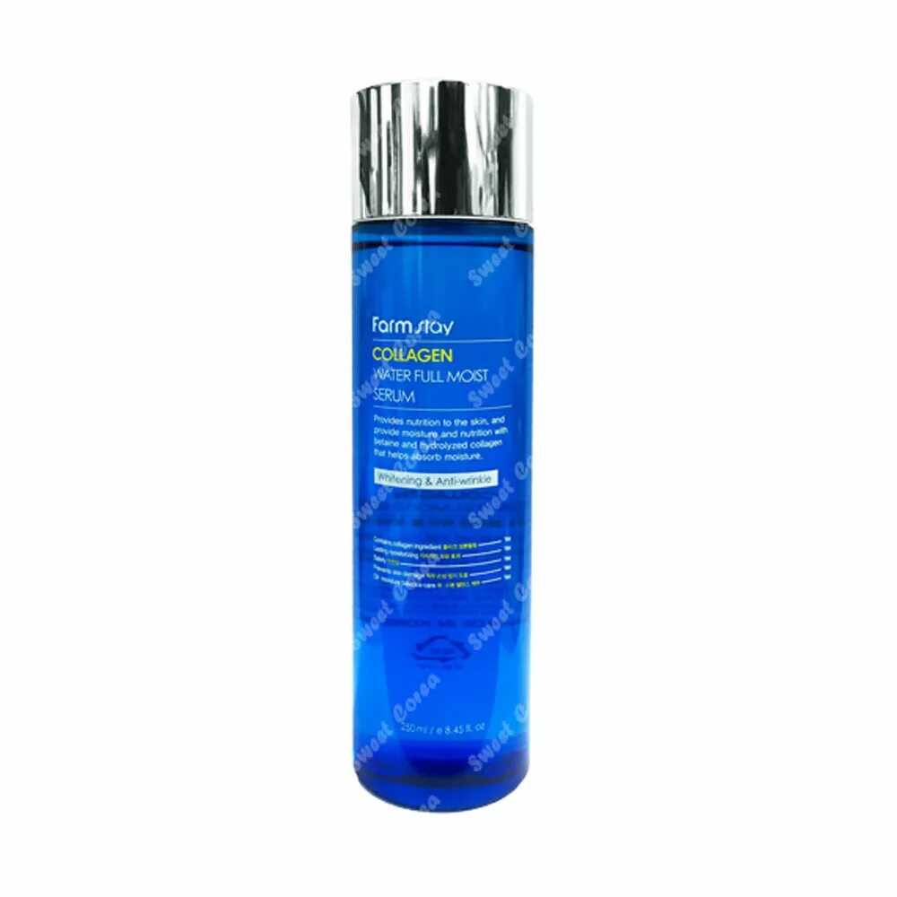 Farm stay косметика купить. Collagen Water Full moist Serum, 250ml. Farmstay сыворотка увлажняющая "коллаген", Collagen Water Full moist Serum, 250мл. Water Full moist Serum, 250ml. Увлажняющая сыворотка фарм стей Collagen Water Full Moisture.