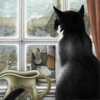 Кошка на окошке