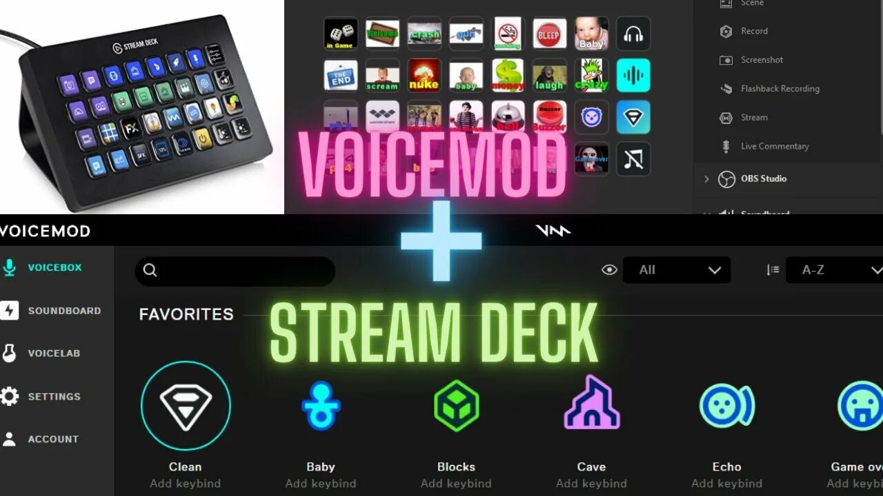 Voicemod Stream Deck. Войс мод. Voicemod панель. Клавиатура для Voicemod.