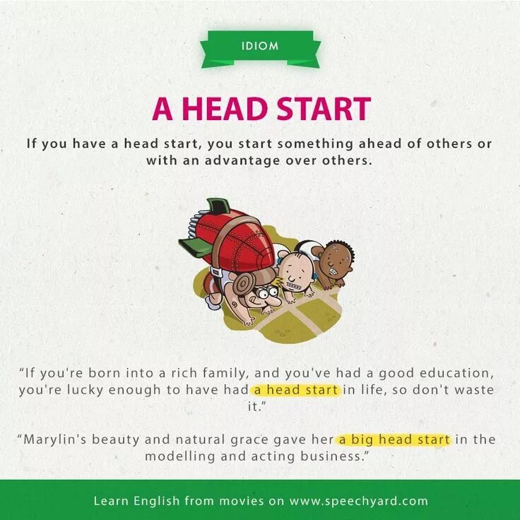 Learning started перевод. Head idioms. start перевод. big head idiom. commencing перевод.