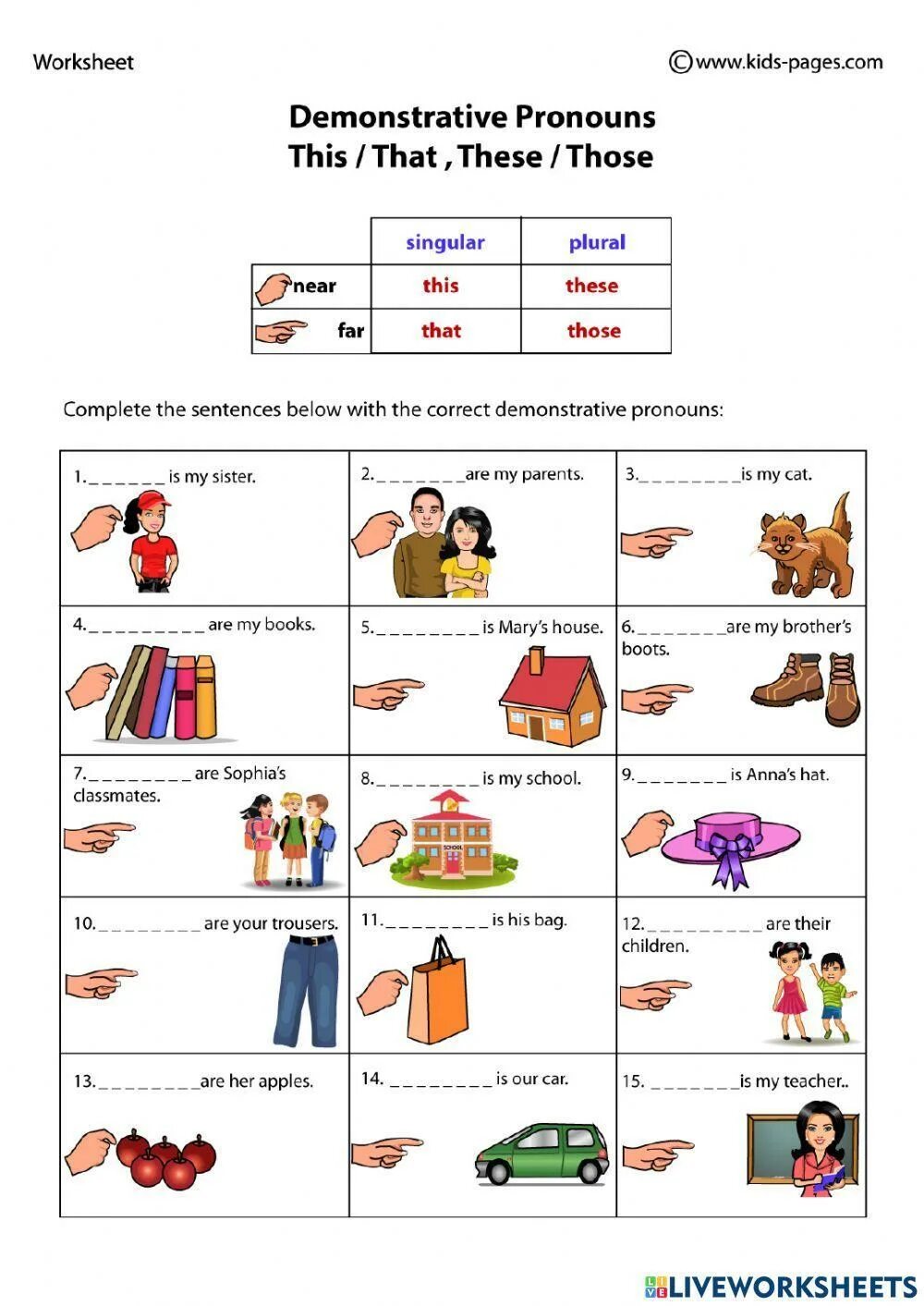 And that is the. Demonstrative pronouns в английском языке. Demonstrative pronouns задания. Указательные местоимения в английском языке упражнения. Указательные местоимения в английском языке Worksheets.