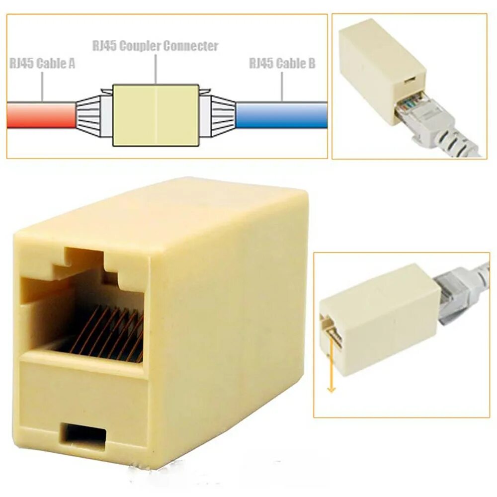 Сетевое подключение ethernet. Коннектор cat5 rj45 rj45. соединительная муфта rj45-rj45 для utpftpstp. разъем для кабеля ethernet lan rj45. соединительная муфта rj45-rj45 для utpftpstp кабеля, cat.5e67, ip68.