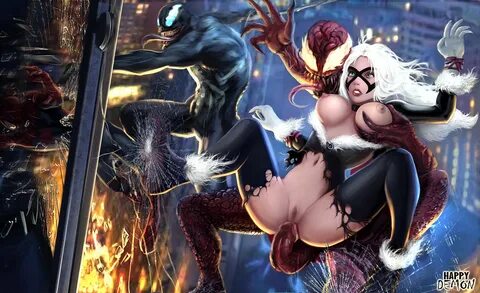 6436388 1425376 Black Cat Marvel Spider Man Venom carnage dangergirlfan hap...
