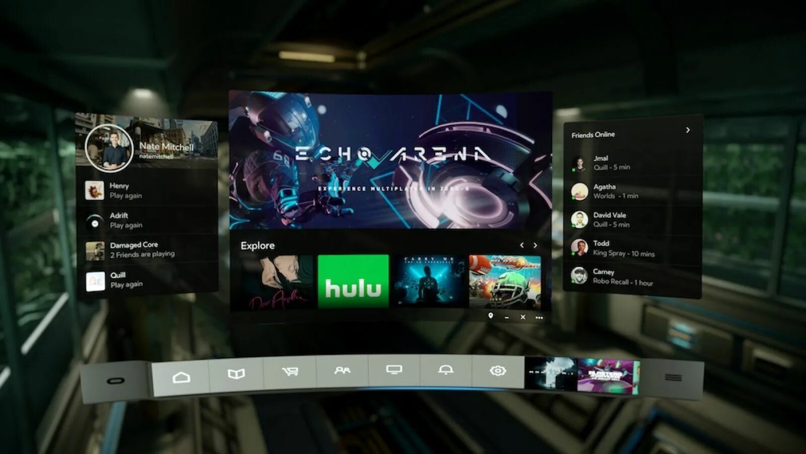 Интерфейс виртуальной реальности. Интерфейс VR приложения. Oculus Интерфейс VR. Главное меню VR. Интерфейсы главного меню