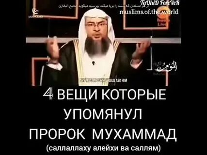 Пророк саллаллаху алейхи ва саллям сказал