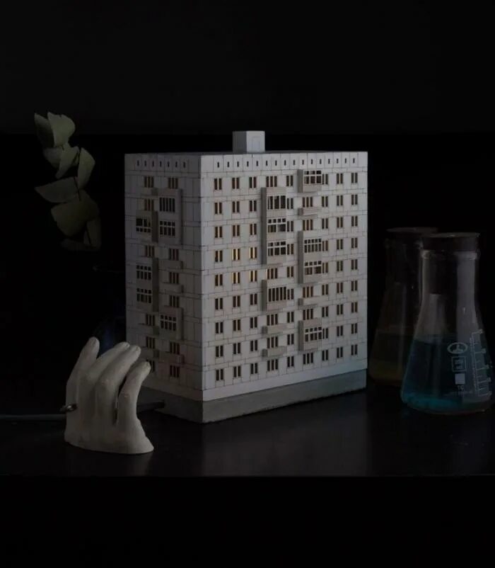 панелька ночник никита анохин. многоэтажка. ночник домик пятиэтажка. ночник anokhin store. панелька ночник никита анохин.