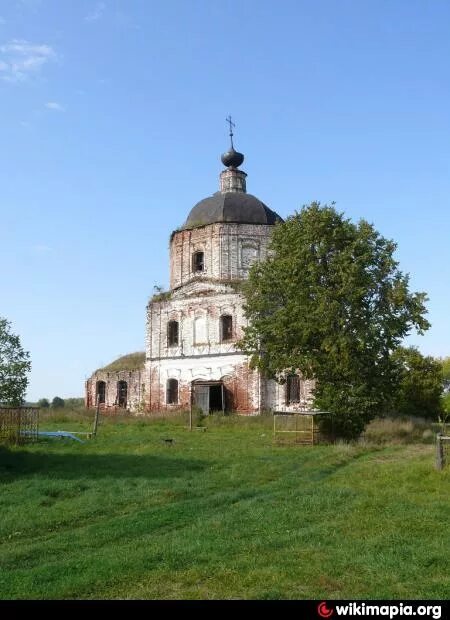 Мирславль. Церковь Николая Чудотворца Мирславль. Церковь Димитрия Солунского в Лобцово. Храм с Мирславль Ивановской области. Лобцово Ивановской области.