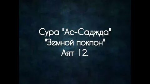 Сура саджда