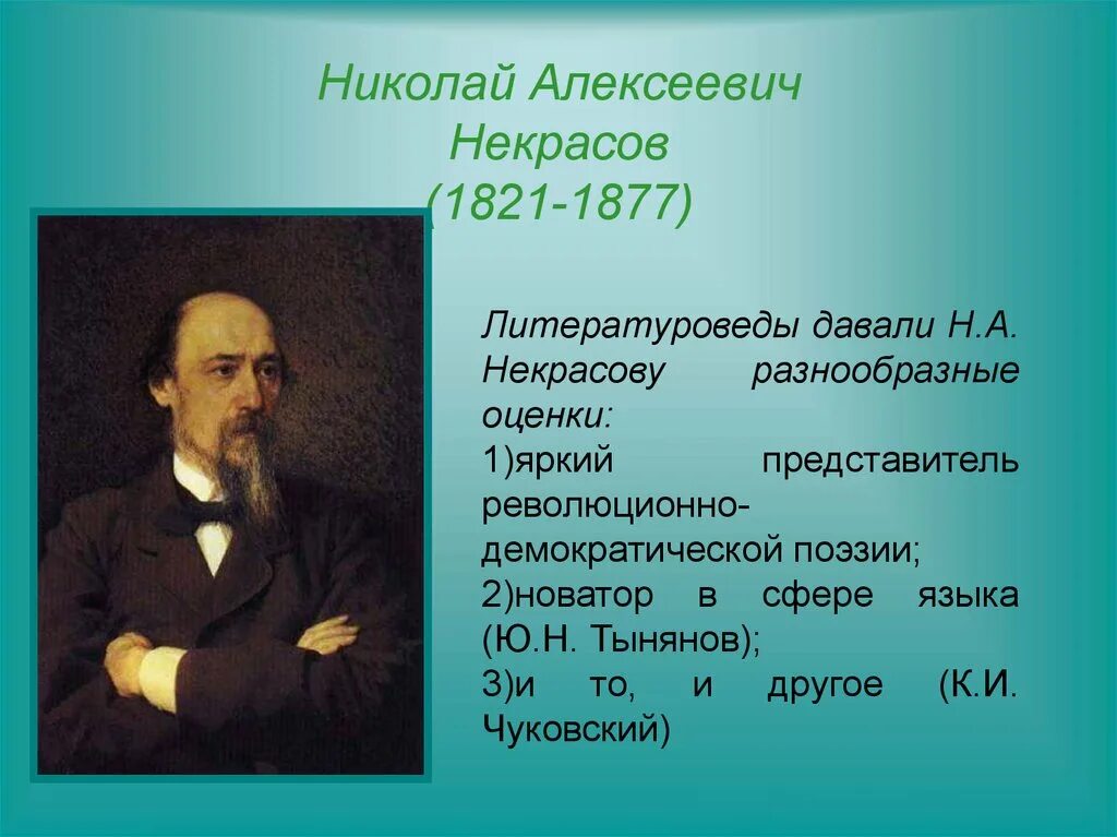 Некрасов 1877. Nikolay Alekseevich Nekrasovni.