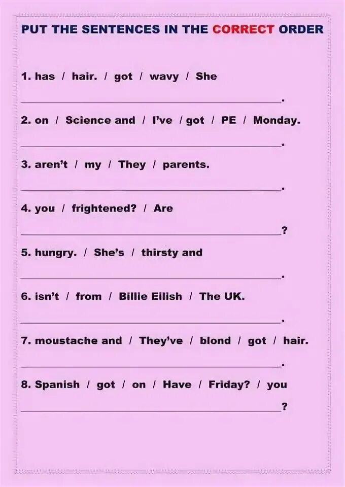 Simple sentence exercises. Past simple jumbled sentences. jumbled sentences present simple. present simple order the sentences. sentences for present simple.