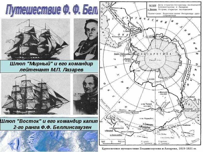 Беллинсгаузен географические открытия. Путешествие Беллинсгаузена и Лазарева. Маршрут экспедиции ф ф Беллинсгаузен. Путешественники Колумб Беллинсгаузен Магеллан Лазарев. Шлюп Восток чертежи.