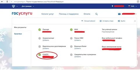 Проверка очереди по снилсу